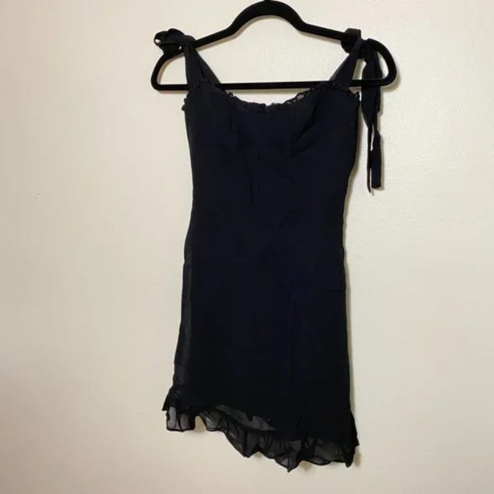 Reformation Christine Dress + Black - Picture 8 of 9